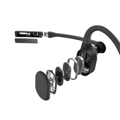 SHOKZ OpenComm2 UC 2025 Upgrade, Vezeték nélküli, Iroda/telefonos ügyfélközpont, 35 g, Headset, Fekete