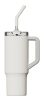 Xiaomi Straw Mug, Normál, 1 L, Bögre, Univerzális, Fehér, Szilikon, Rozsdamentes acél