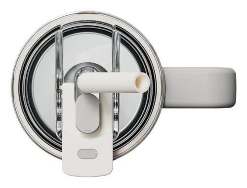 Xiaomi Straw Mug, Normál, 1 L, Bögre, Univerzális, Fehér, Szilikon, Rozsdamentes acél