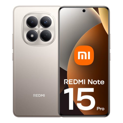 Xiaomi Redmi Note 15 Pro, 17,2 cm (6.77"), 2392 x 1080 pixelek, 8 GB, 256 GB, 200 MP, Titán