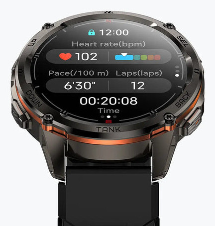 KOSPET TANK T3 ULTRA 2, 3,63 cm (1.43"), AMOLED, Érintőképernyő, GPS (műhold), 83,8 g