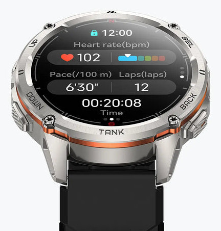 KOSPET TANK T3 ULTRA 2, 3,63 cm (1.43"), AMOLED, Érintőképernyő, GPS (műhold), 83,8 g