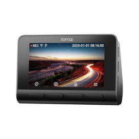   70mai A810S, 4K Ultra HD, 3840 x 2160 pixelek, 146°, 30 fps, Fekete, Ezüst, IPS