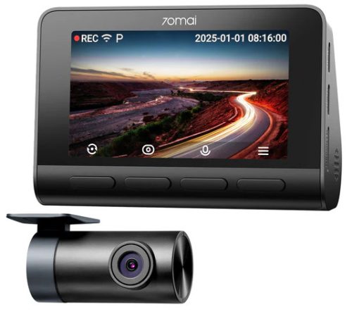 70mai A810S, 4K Ultra HD, 3840 x 2160 pixelek, 146°, 30 fps, Fekete, Ezüst, IPS