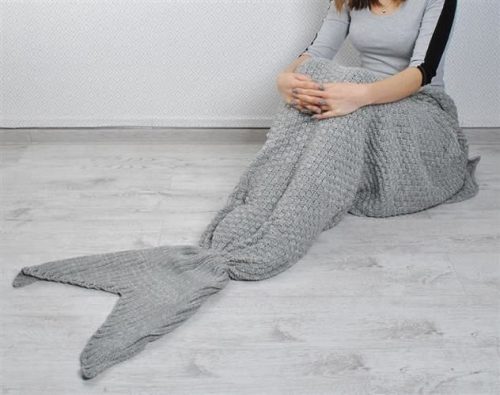 Sellő farok takaró - szürke