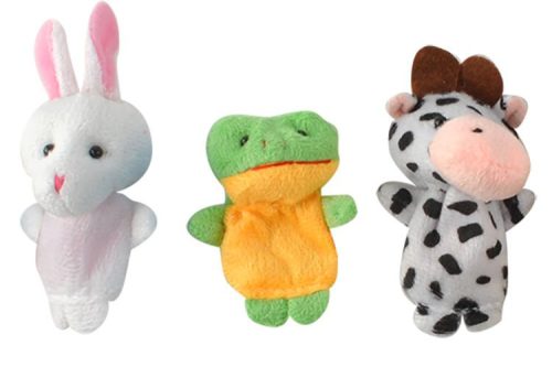 10 db-os állatos bábkészlet 