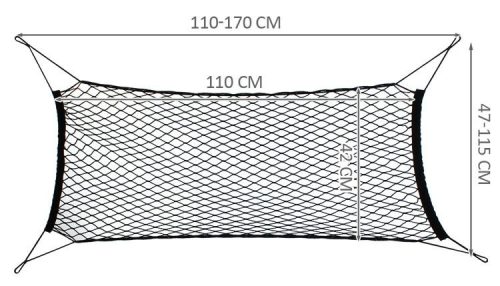 Szétválasztó háló a csomagtérbe