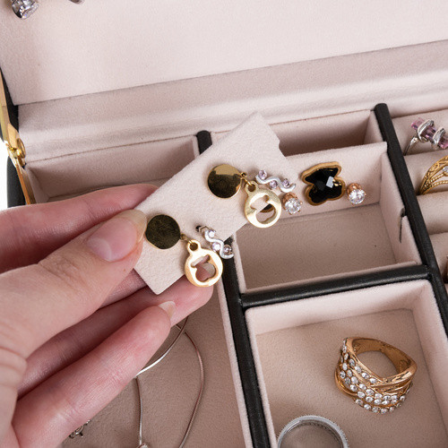 Ékszerdoboz / láda - fekete