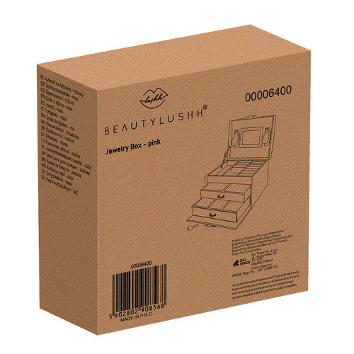 Ékszeres doboz - rózsaszín