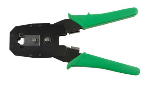 Kábelszerelő szerszámkészlet (krimpelő, présszerszám, RJ 45 dugó, lehúzó, lapos csavarhúzó, kereszt)