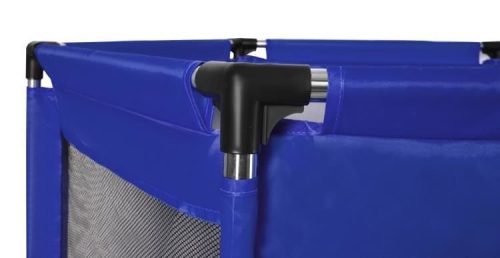 Mobil textil járóka, babakarám, 115x65 cm, sötétkék