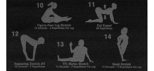 Fitness jógamatrac edzéstervvel