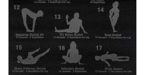 Fitness jógamatrac edzéstervvel