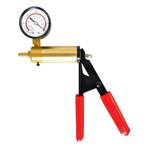 Autós kézi szivattyú teszter, nyomás és vákuum adapterekkel, diagnosztika