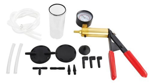 Autós kézi szivattyú teszter, nyomás és vákuum adapterekkel, diagnosztika