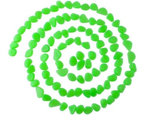 Világító kövek - 100db zöld szett