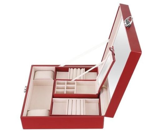 Beautylushh ékszerdoboz bordó