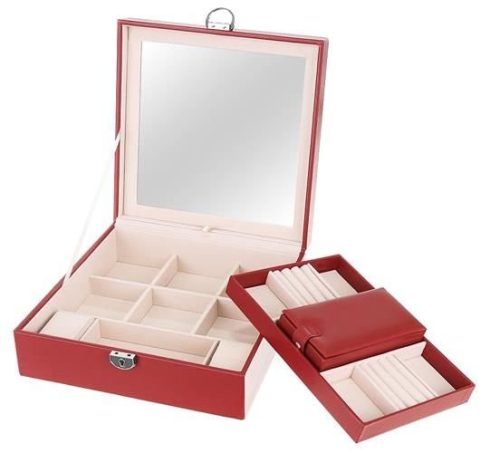 Beautylushh ékszerdoboz bordó