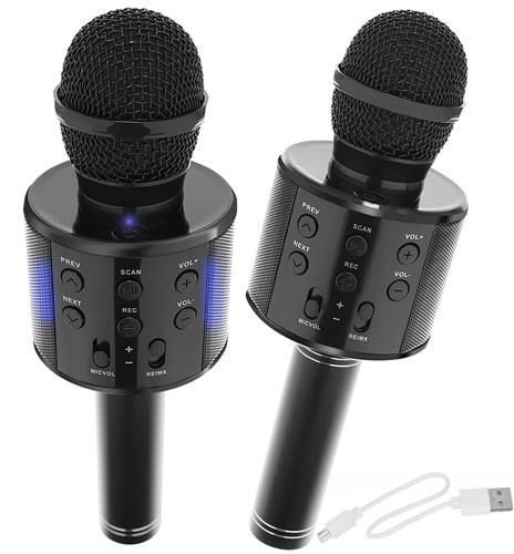 Karaoke mikrofon fekete hangszóróval