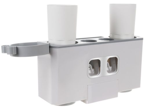 Automatikus fogkrém adagoló 2 nyílással, 4 pohárral