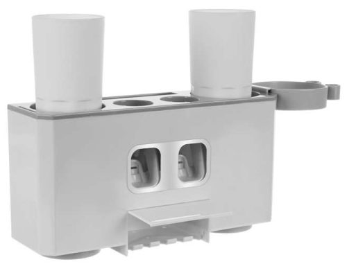 Automatikus fogkrém adagoló 2 nyílással, 4 pohárral