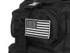 Fekete kis katonai hátizsák, 44 x 28 x 16 cm