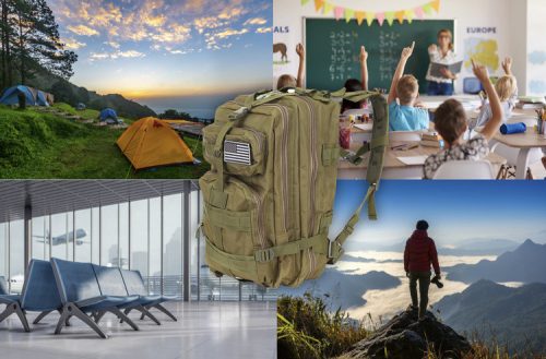 XL zöld katonai hátizsák