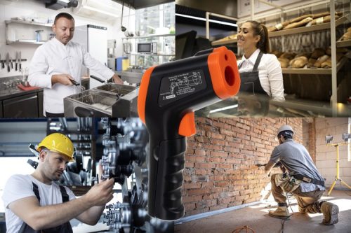 Pirométer - lézer hőmérő fekete