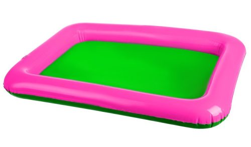 Kinetikus homok felfújható homokozóval, formákkal, 2 kg