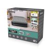 Bestway felfújható dupla vendégágy beépített elektromos pumpával és párnával, 203x152x22 cm, szürke