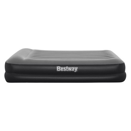 Bestway felfújható dupla vendégágy beépített elektromos pumpával és párnával, 203x152x22 cm, szürke