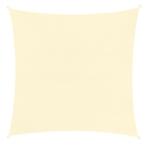 Napvitorla 3,6x3,6 m, négyzet alakú - bézs színben