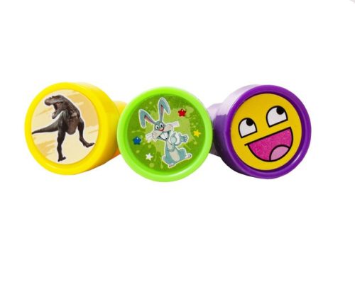 60 db-os színes bélyegző, nyomdázó készlet gyerekeknek