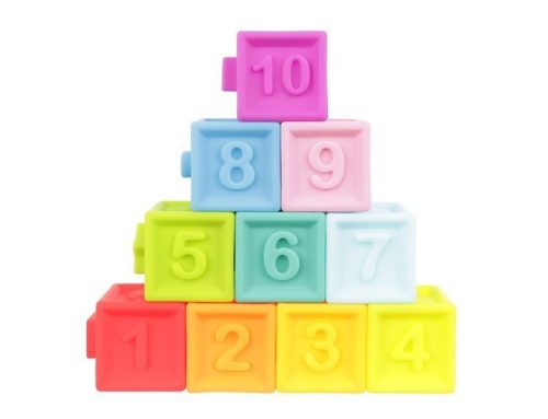 Puha építőkockák 10 db