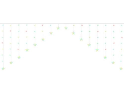 Fényfüggöny 136LED - többszínű 31V KŚ11336