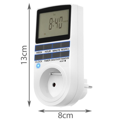 Be - ki időzítő konnektorba