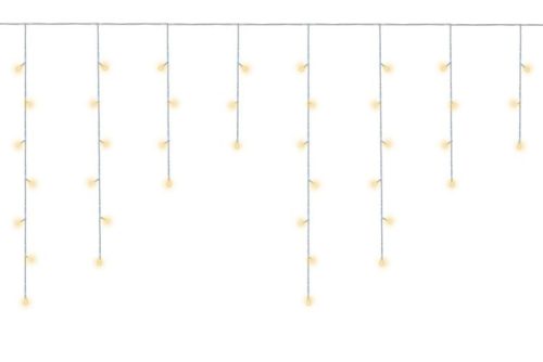 Karácsonyi fények - jégcsapok 300 LED meleg fehér 31V