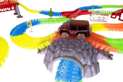 458 részes világító autópálya készlet 2 autóval