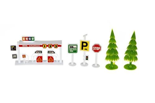 458 részes világító autópálya készlet 2 autóval