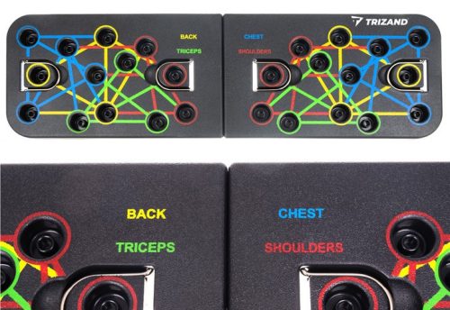 Push-up deszka - fogantyú vonalakkal