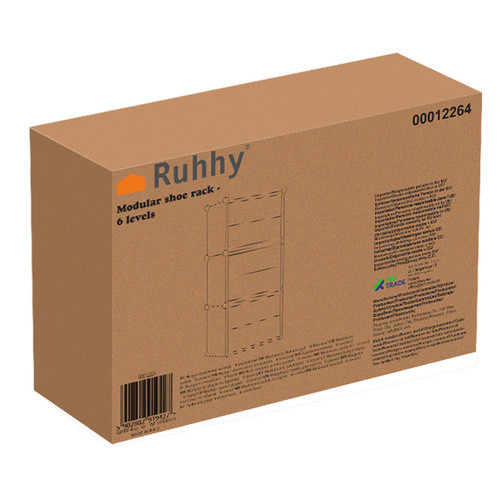 Moduláris cipőtartó - 6 szint 3 polc