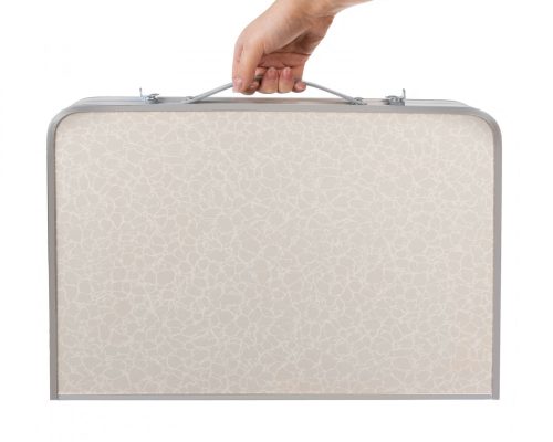 Összecsukható alacsony kempingasztal, hordozófüllel, 63 x 27 x 36 cm