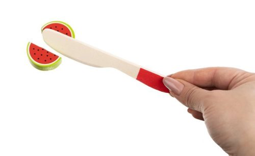 Fából készült gyümölcs- és számválogató