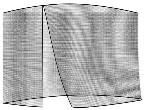 Kerti esernyő szúnyoghálóval 3,5 m - fekete