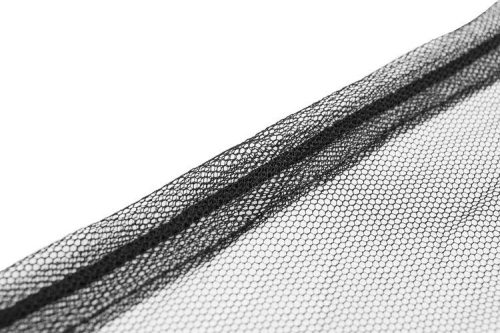 Kerti esernyő szúnyoghálóval 3,5 m - fekete