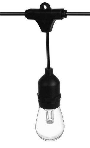 15m-es kerti fényfüzér RGB LED izzókkal, 21 világítási móddal, hangérzékeléssel