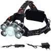 Fejlámpa 5 x LED T6 CREE LED T6