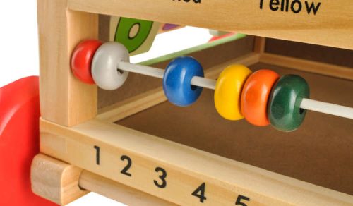 Fa járássegítő oktató tolható kocka