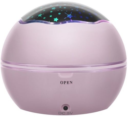 Forgó csillagfényes prémium lámpa, pink