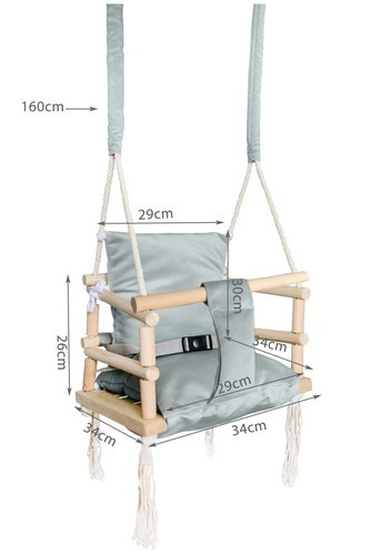 Állítható hinta szürke